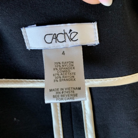 Caché | ruffle open front blazer - Picture 4 of 5